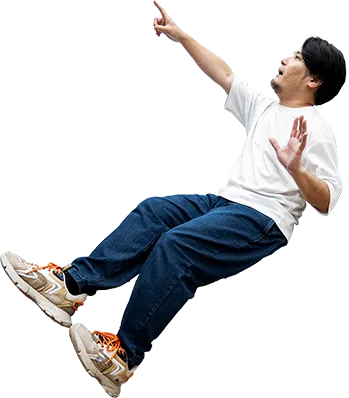 写真に座る女性